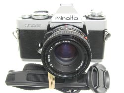 minolta XD 5 35mm Film SLR Manual Camera with Minolta 50mm f/1.7 MD Lens