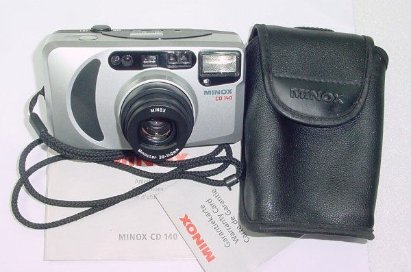 Minox CD 140 Panorama 35mm Film Point & Shoot Camera 38-140mm Zoom Lens - MINT