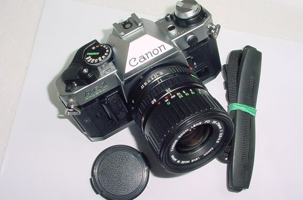 Canon AE-1 Program 35mm Film SLR Camera with Canon 35-70mm f/3.5-4.5 FD Zoom Lens