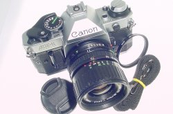 Canon AE-1 Program 35mm Film SLR Camera with Canon 35-70mm f/3.5-4.5 FD Zoom Lens