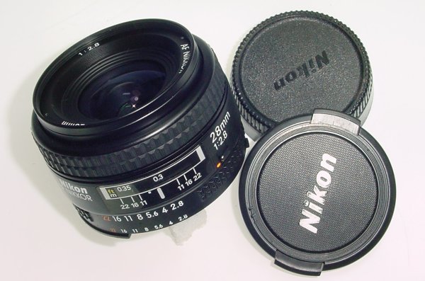Nikon 28mm F/2.8 NIKKOR Wide Angle Auto Focus Lens - Excellent