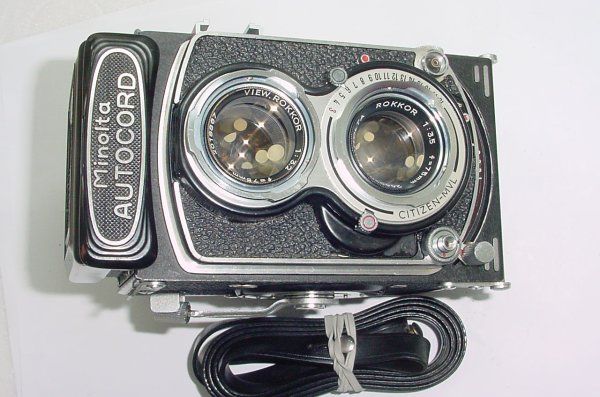 minolta AUTOCORD 120 Film Medium Format TLR Manual Camera ROKKOR 75/3.5 Lens