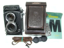 minolta Autocord 120 Film Medium Format TLR Manual Camera Rokkor 75/3.5 Lens