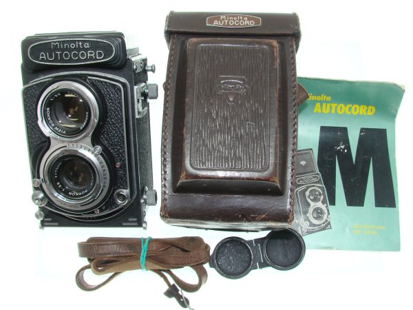 minolta Autocord 120 Film Medium Format TLR Manual Camera Rokkor 75/3.5 Lens