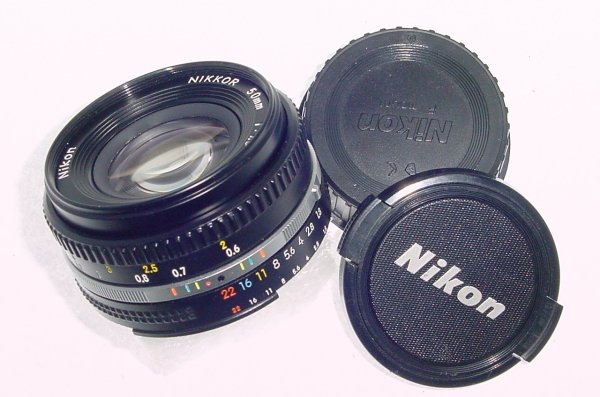 Nikon 50mm F/1.8 Nikkor AIs Standard Pancake Manual Focus Lens