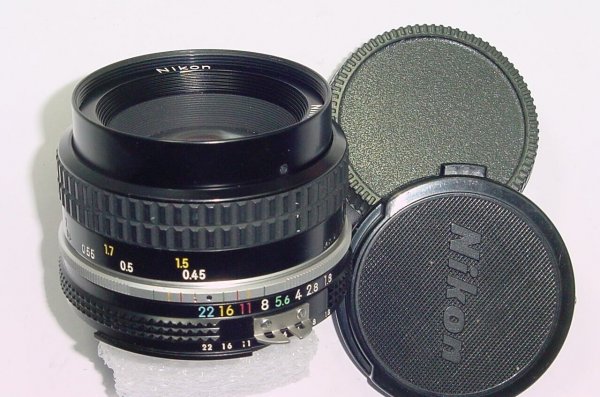 Nikon 50mm F/1.8 NIKKOR AI Standard Manual Focus Lens - Excellent