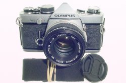 Olympus OM-2 35mm Film SLR Manual Camera + Olympus 50mm F/1.8 Zuiko Lens