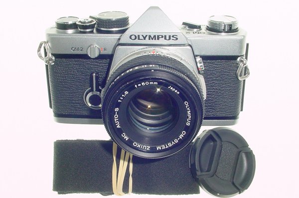 Olympus OM-2 35mm Film SLR Manual Camera + Olympus 50mm F/1.8 Zuiko Lens