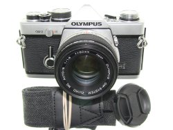 Olympus OM-2 35mm Film SLR Manual Camera + Olympus 50mm F/1.8 Zuiko Lens