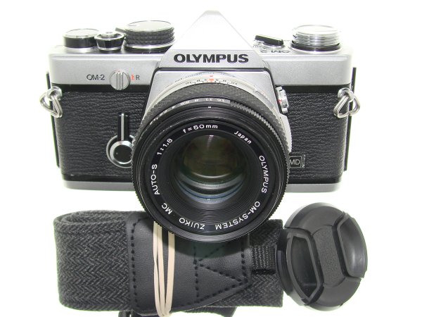 Olympus OM-2 35mm Film SLR Manual Camera + Olympus 50mm F/1.8 Zuiko Lens