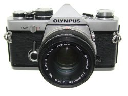 Olympus OM-2 35mm Film SLR Manual Camera + Olympus 50mm F/1.8 Zuiko Lens
