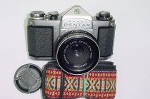 Pentax SV 35mm Film SLR Manual Camera with Carl Zeiss 50mm F/2.8 Jena DDR Lens