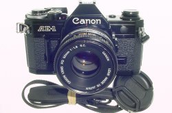 Canon AE-1 35mm SLR Film Manual Camera with Canon 50mm F/1.8 FD Lens