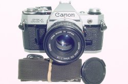 Canon AE-1 35mm SLR Film Manual Camera with Canon 50mm F/1.8 FD Lens