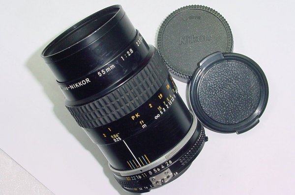 Nikon Micro-NIKKOR 55mm f/2.8 Manual Focus Prime Macro/Close-up AIs Lens