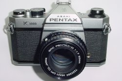Pentax K1000 35mm Film SLR Manual Camera with Pentax-M 50mm F/1.7 SMC Lens
