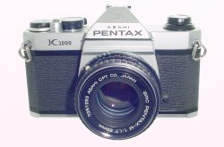 Pentax K1000 35mm Film SLR Manual Camera with Pentax-M 50mm F/1.7 SMC Lens