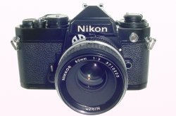 Nikon FE 35mm Film SLR Manual Camera + Nikon 50mm F/2 NIKKOR AI Lens