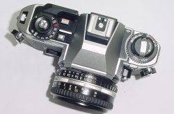 Nikon FG-20 35mm Film SLR Manual Camera with Nikon 50mm F/1.8 Series E Lens