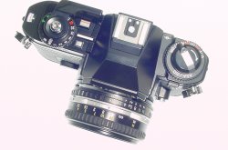 Nikon FG-20 35mm Film SLR Manual Camera with Nikon 50mm F/1.8 Series E Lens