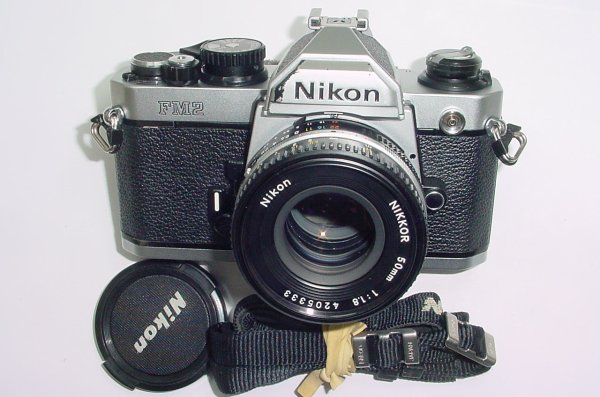 Nikon FM2N 35mm Film SLR Manual Camera with 50mm F/1.8 Nikkor AIs Lens
