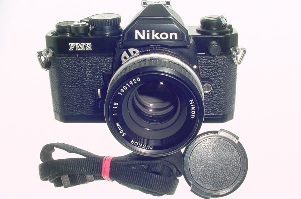 Nikon FM2N 35mm Film SLR Manual Camera with 50mm F/1.8 Nikkor AI Lens