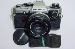 Olympus OM10 35mm Film SLR Manual Camera with Olympus 50/1.8 Zuiko Lens + MA