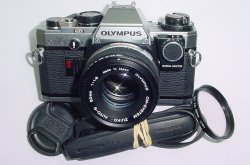 Olympus OM10 35mm Film SLR Manual Camera with Olympus 50/1.8 Zuiko Lens + MA