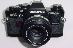 Olympus OM10 35mm Film SLR Manual Camera with Olympus 50/1.8 Zuiko Lens + MA