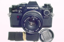 Olympus OM10 35mm Film SLR Manual Camera with Olympus 50/1.8 Zuiko Lens + MA