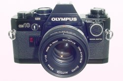 Olympus OM10 35mm Film SLR Manual Camera with Olympus 50/1.8 Zuiko Lens + MA