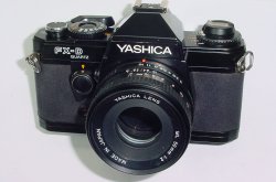 Yashica FX-D Quartz 35mm Film SLR Manual Camera with 50mm F/2 ML Lens