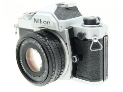 Nikon FM 35mm Film SLR Manual Camera + Nikon 50mm f/1.8 Series E AIs Lens