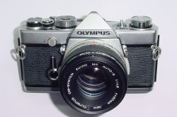 Olympus OM-1 MD 35mm Film SLR Manual Camera with Olympus 50/1.8 Zuiko Lens