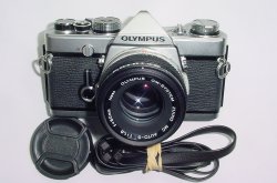 Olympus OM-1 MD 35mm Film SLR Manual Camera with Olympus 50/1.8 Zuiko Lens