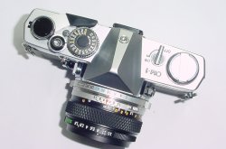 Olympus OM-1 MD 35mm Film SLR Manual Camera with Olympus 50/1.8 Zuiko Lens