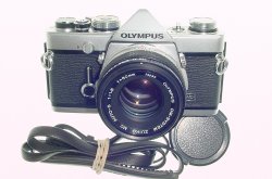 Olympus OM-1 MD 35mm Film SLR Manual Camera with Olympus 50/1.8 Zuiko Lens