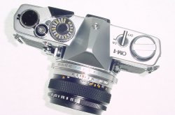 Olympus OM-1 MD 35mm Film SLR Manual Camera with Olympus 50/1.8 Zuiko Lens