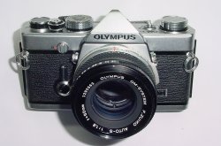 Olympus OM-1N MD 35mm Film SLR Manual Camera with Olympus 50/1.8 Zuiko Lens