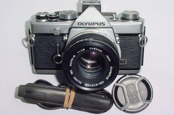 Olympus OM-1N MD 35mm Film SLR Manual Camera with Olympus 50/1.8 Zuiko Lens