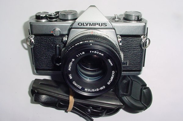 Olympus OM-1N MD 35mm Film SLR Manual Camera with Olympus 50/1.8 Zuiko Lens