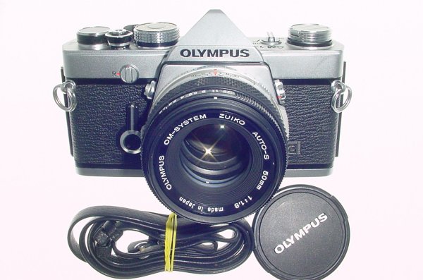 Olympus OM-1N MD 35mm Film SLR Manual Camera with Olympus 50/1.8 Zuiko Lens