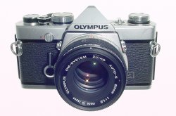 Olympus OM-1N MD 35mm Film SLR Manual Camera with Olympus 50/1.8 Zuiko Lens