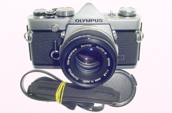 Olympus OM-1N MD 35mm Film SLR Manual Camera with Olympus 50/1.8 Zuiko Lens