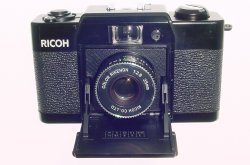 RICOH FF-1 35mm Film Compact Manual Camera Color Rikenon 35/2.8 Lens