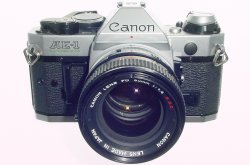 Canon AE-1 Program 35mm SLR Film Manual Camera with Canon 50mm F/1.4 FD Lens