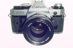 Canon AE-1 Program 35mm SLR Film Manual Camera with Canon 50mm F/1.4 FD Lens