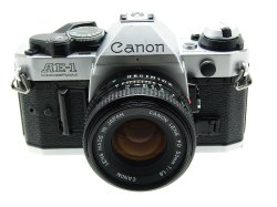 Canon AE-1 Program 35mm SLR Film Manual Camera with 50mm F/1.8 FD Lens