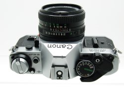 Canon AE-1 Program 35mm SLR Film Manual Camera with 50mm F/1.8 FD Lens