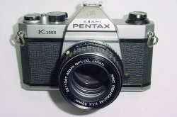 Pentax K1000 35mm Film SLR Manual Camera + Pentax-M 50mm F/1.4 SMC Lens